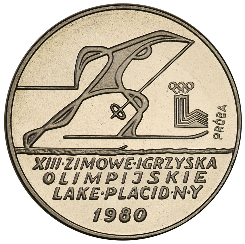 PRL. PRÓBA Nikiel 200 złotych 1980 Lake Placid